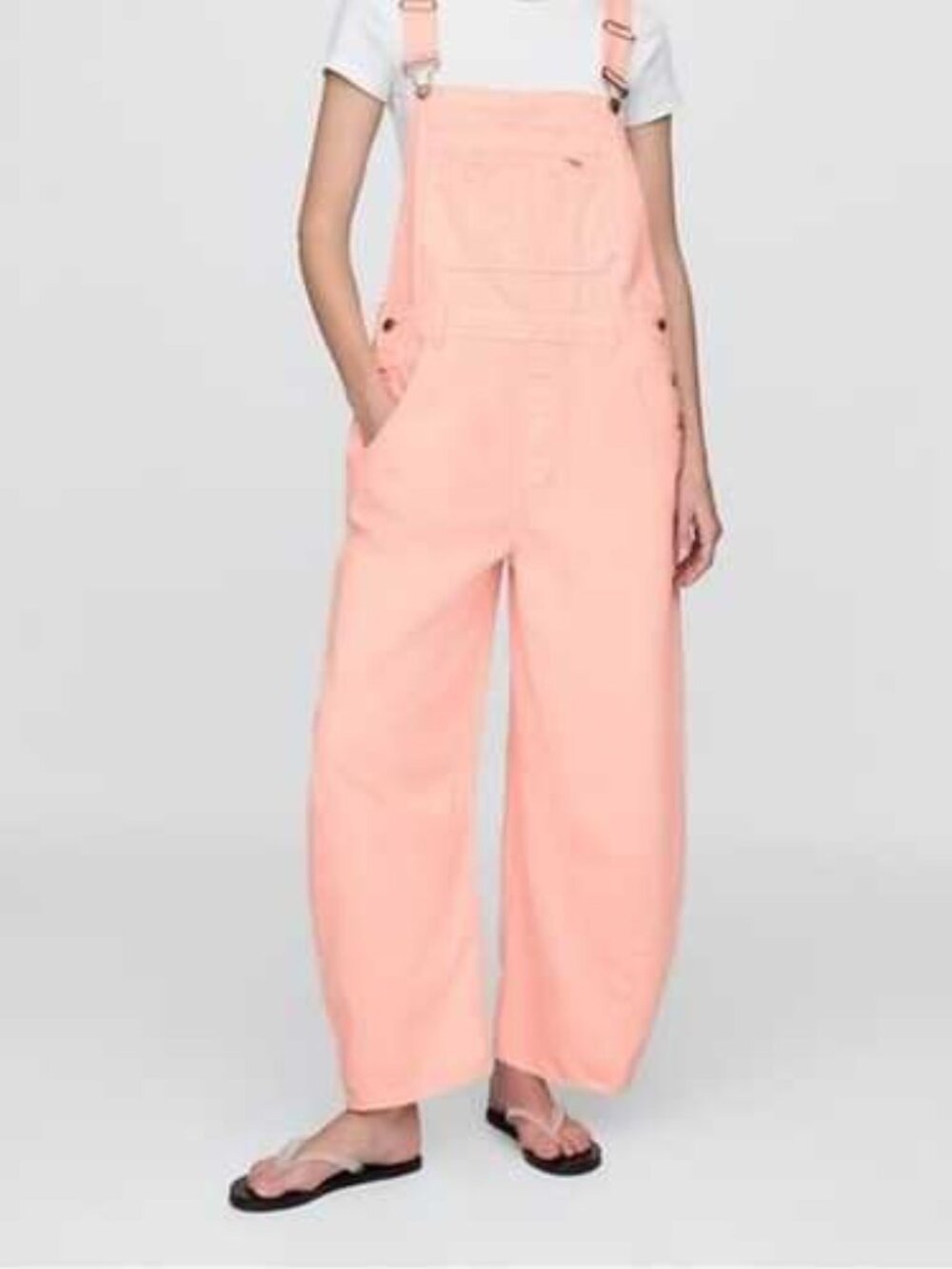 Gap Pink Horseshoe Overalls